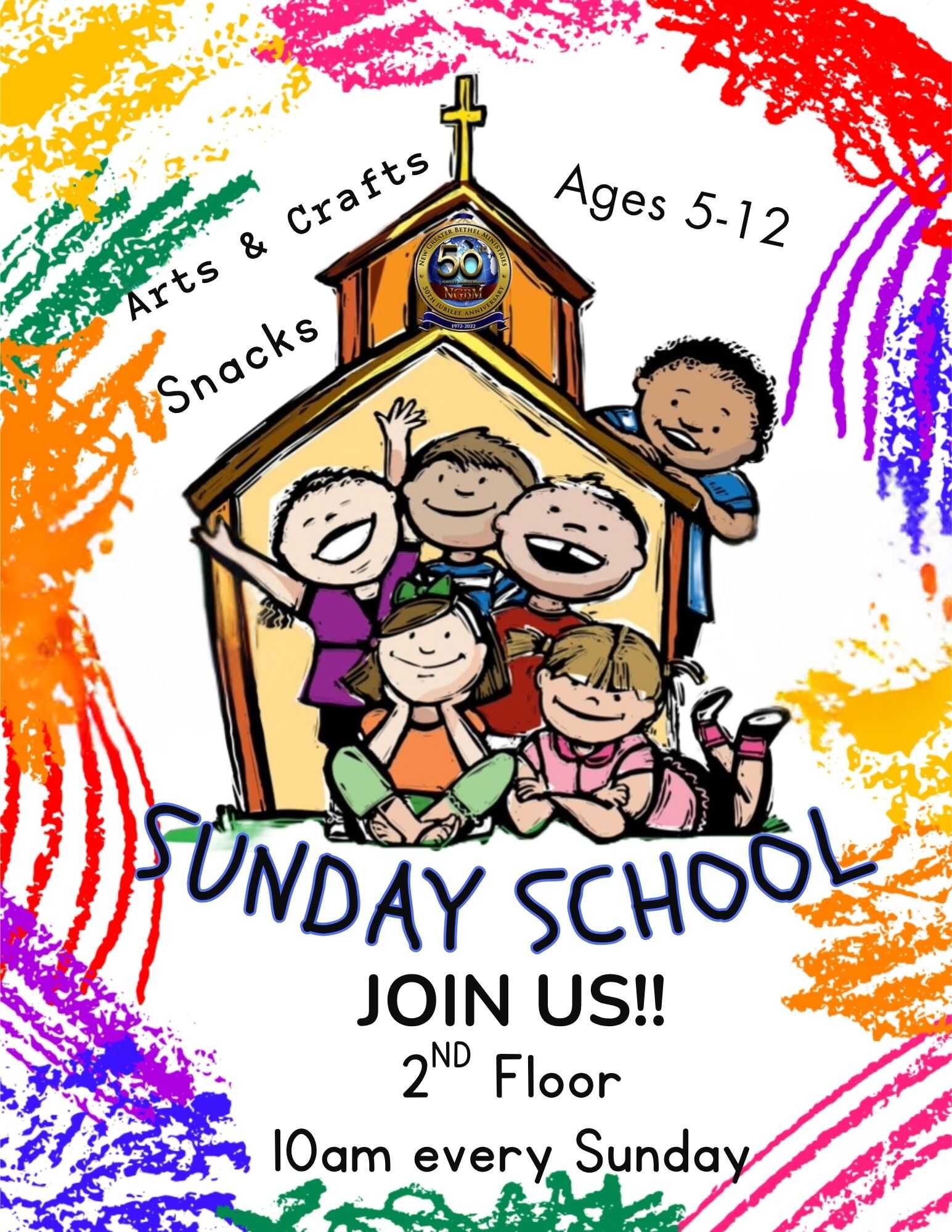 NGBM Sunday School flyer