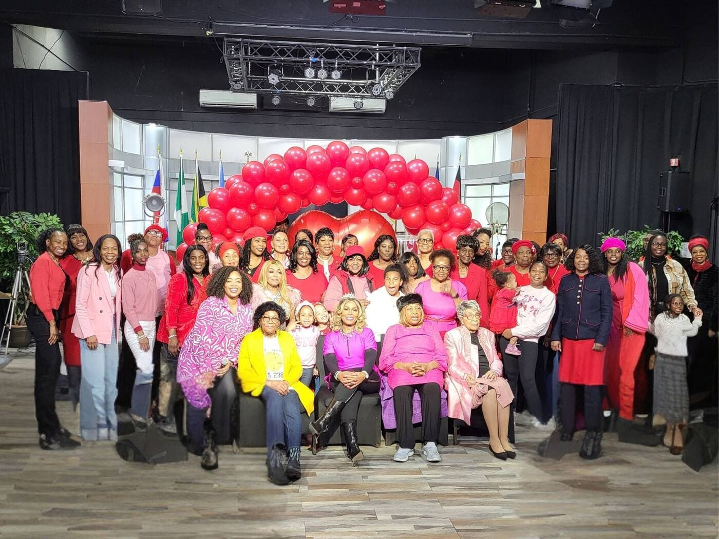 NGBM's Women's Department gathered together at a church celebration